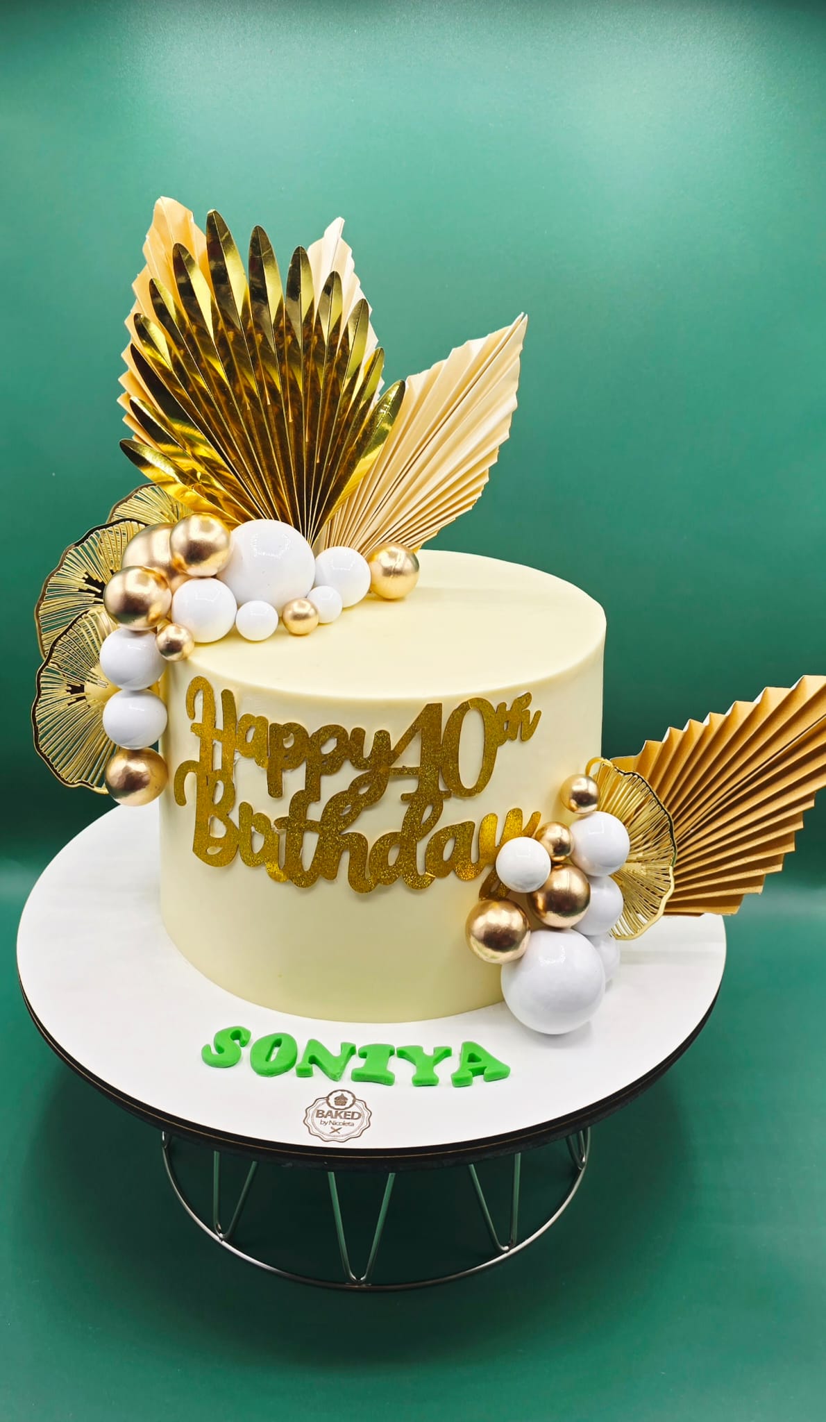 Bespoke custom celebration cake for Ladies & Elegance handcrafted by Nicoleta